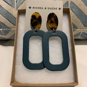 Nickel & Suede Hunter Green Blochs